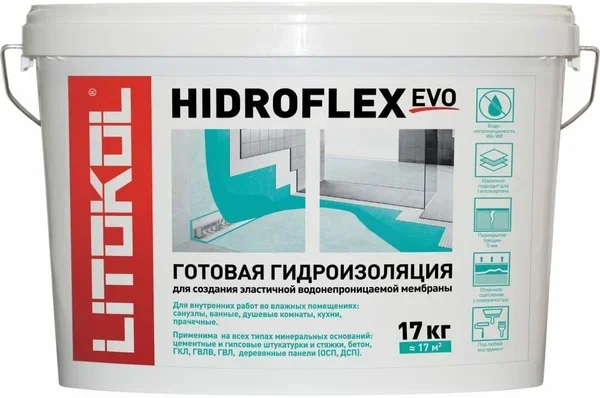 Гидроизоляционный состав LITOKOL HIDROFLEX, 17 кг