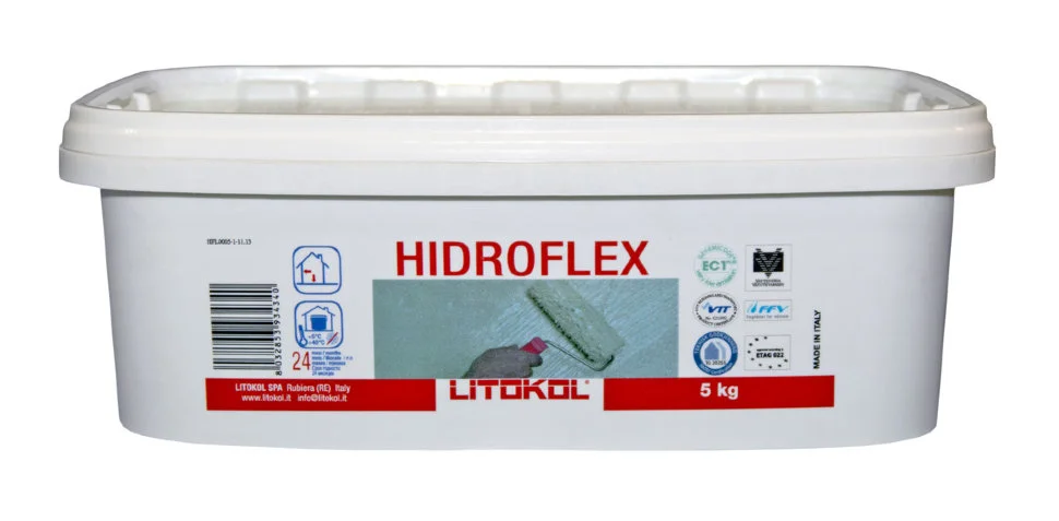 Гидроизоляционный состав LITOKOL HIDROFLEX, 5 кг