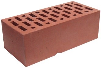 Кирпич красный керамический облицовочный полуторный щелевой, М-150, ВВКЗ