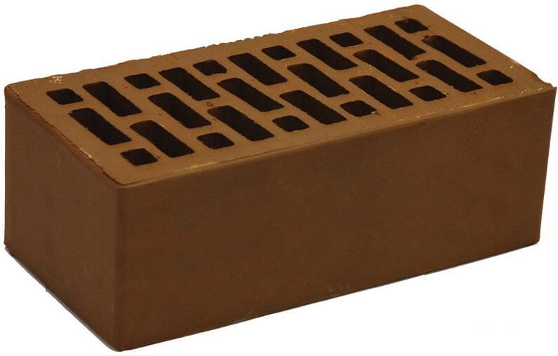 Кирпич шоколад керамический облицовочный полуторный щелевой, М-150, НЗКМ