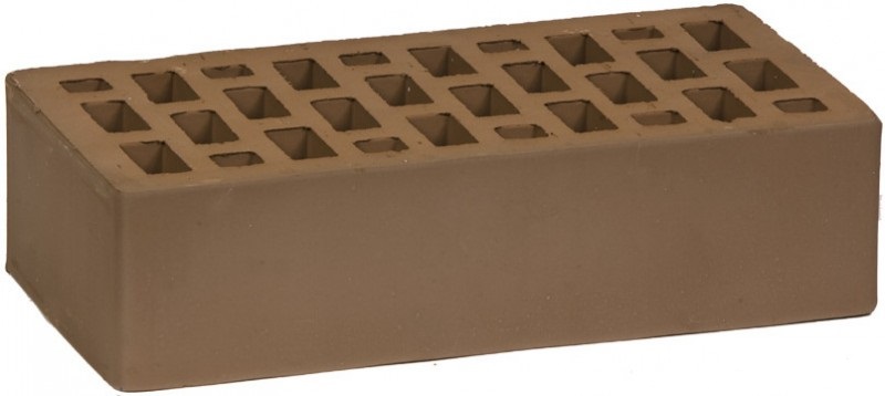 Кирпич коричневый керамический облицовочный одинарный М-150 250х120х65, Воротынск