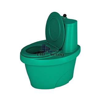 Туалет торфяной "Rostok" зеленый